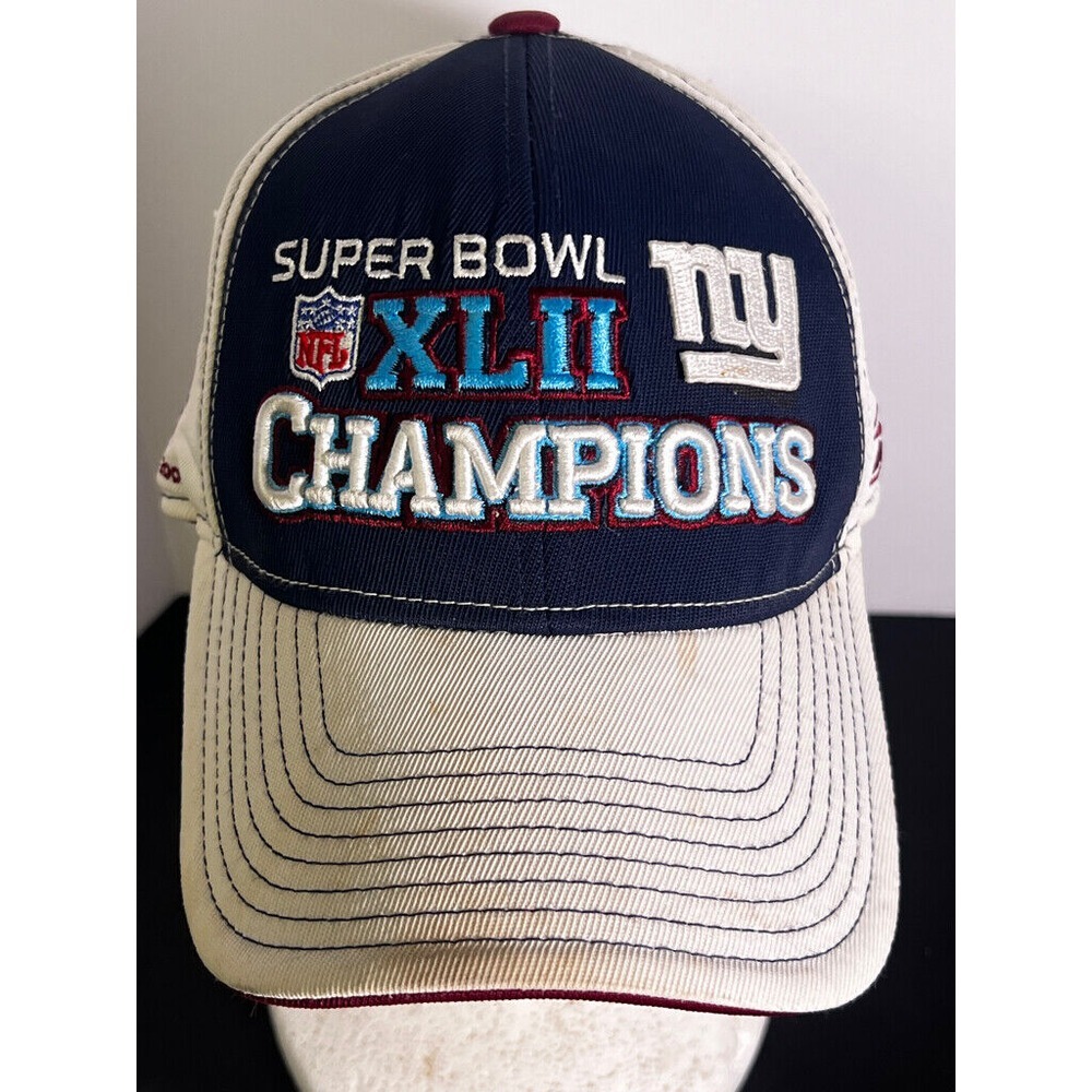 New York Giants NY Super Bowl XLII Champions Reebok NFL Sideline Cap Hat‎ 2008